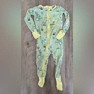 Little Sleepies Spring Bunnies Bamboo Zippie